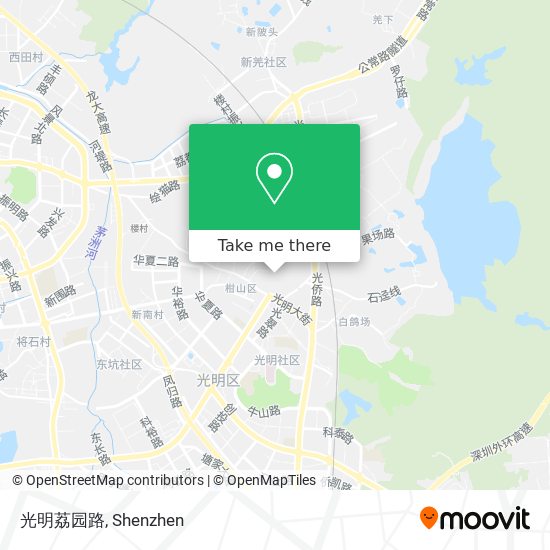光明荔园路 map