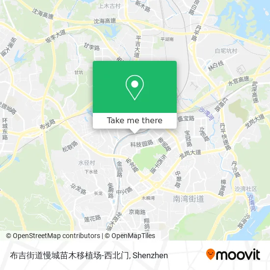布吉街道慢城苗木移植场-西北门 map