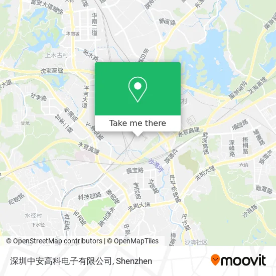 深圳中安高科电子有限公司 map