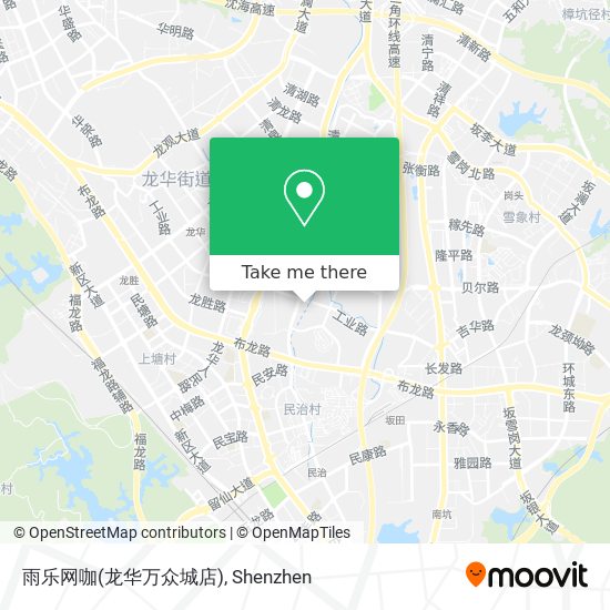 雨乐网咖(龙华万众城店) map