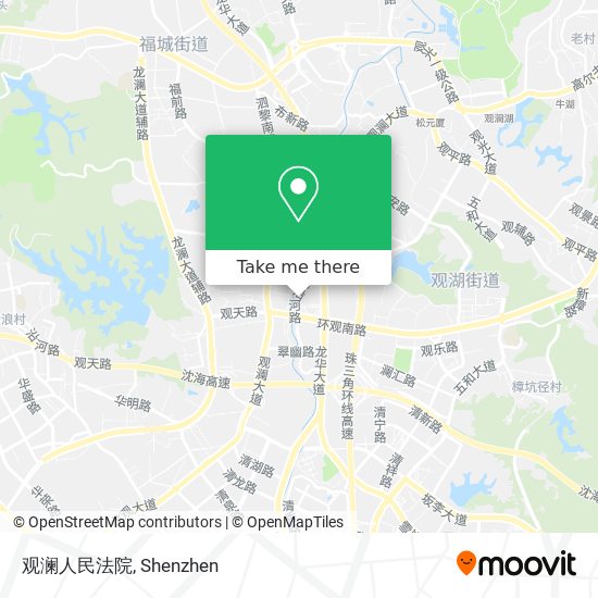 观澜人民法院 map