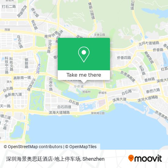 深圳海景奥思廷酒店-地上停车场 map