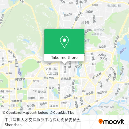 中共深圳人才交流服务中心流动党员委员会 map