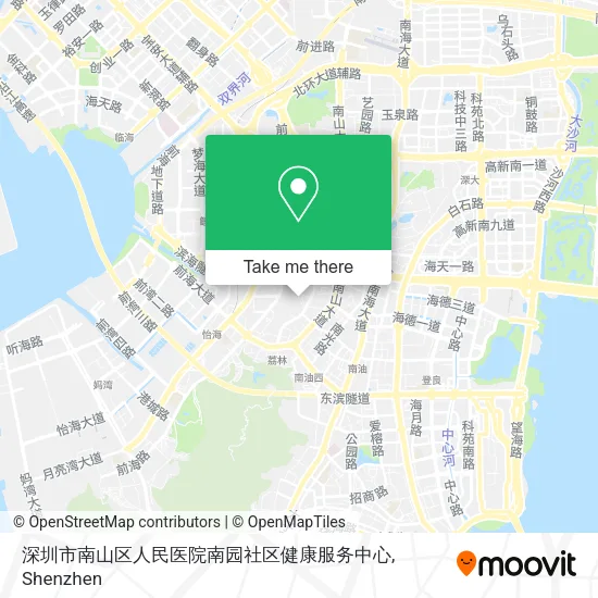 深圳市南山区人民医院南园社区健康服务中心 map