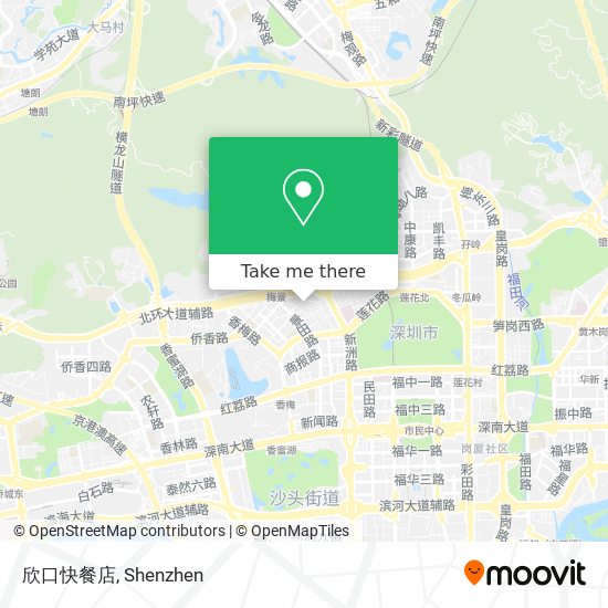 欣口快餐店 map