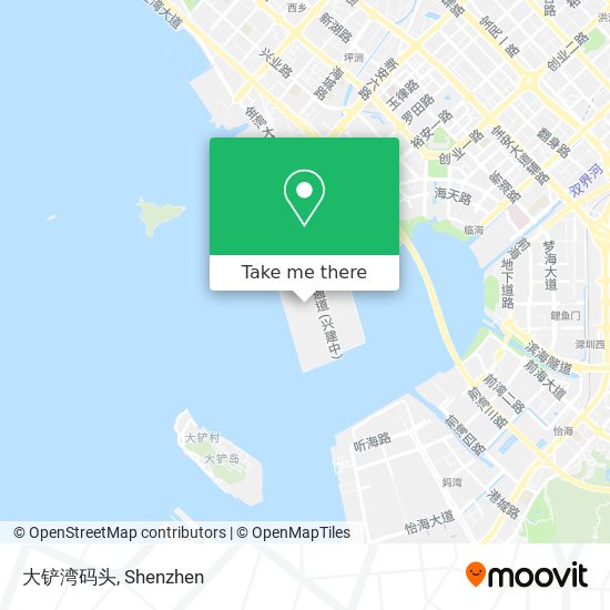 大铲湾码头 map