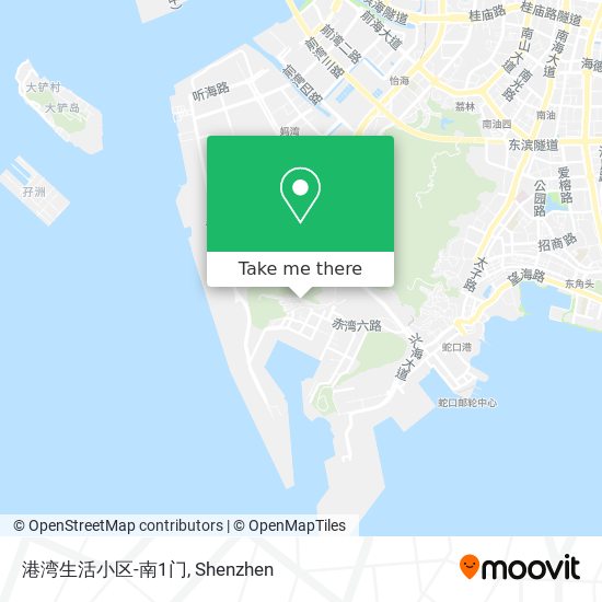 港湾生活小区-南1门 map