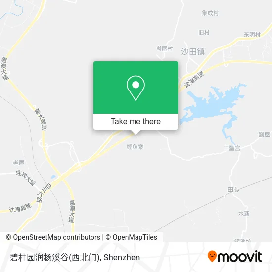 碧桂园润杨溪谷(西北门) map