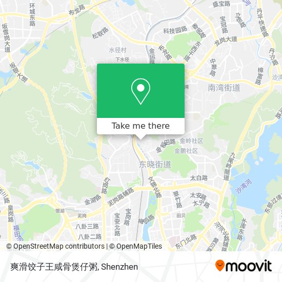 爽滑饺子王咸骨煲仔粥 map