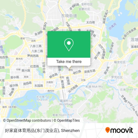 好家庭体育用品(东门茂业店) map