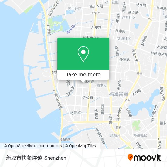 新城市快餐连锁 map