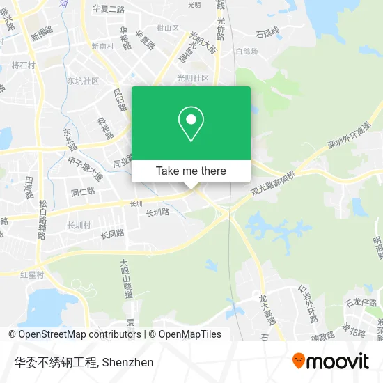 华委不绣钢工程 map