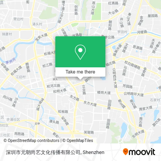 深圳市元朝尚艺文化传播有限公司 map