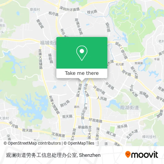 观澜街道劳务工信息处理办公室 map