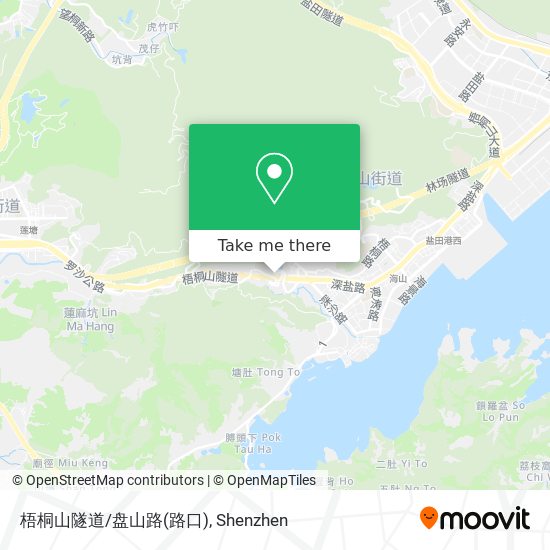 梧桐山隧道/盘山路(路口) map