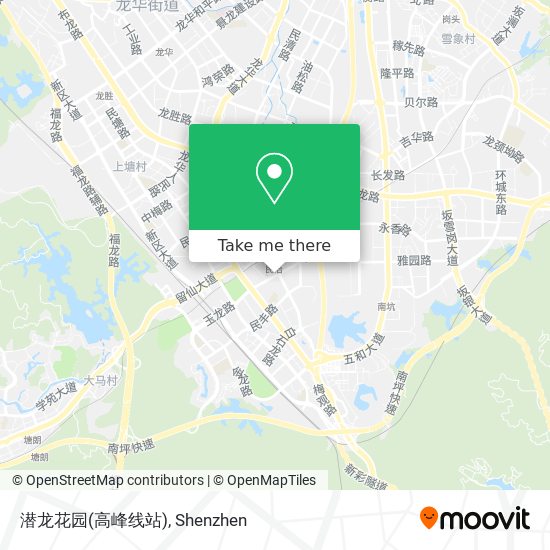 潜龙花园(高峰线站) map