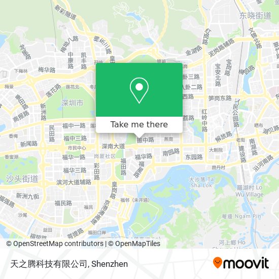 天之腾科技有限公司 map