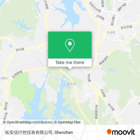 拓安信计控仪表有限公司 map