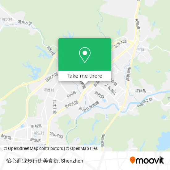 怡心商业步行街美食街 map