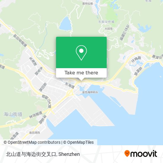 北山道与海边街交叉口 map
