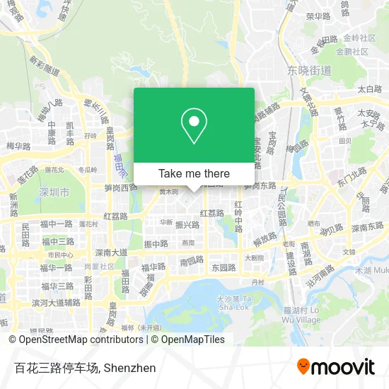 百花三路停车场 map