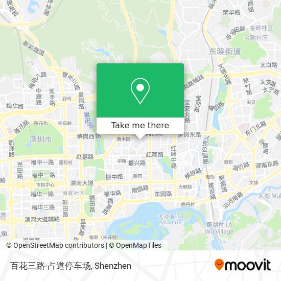 百花三路-占道停车场 map