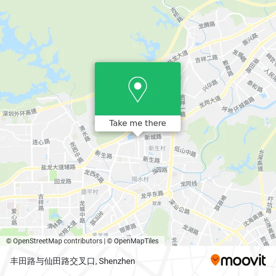 丰田路与仙田路交叉口 map