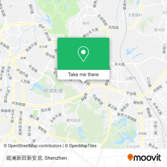 观澜新田新安居 map