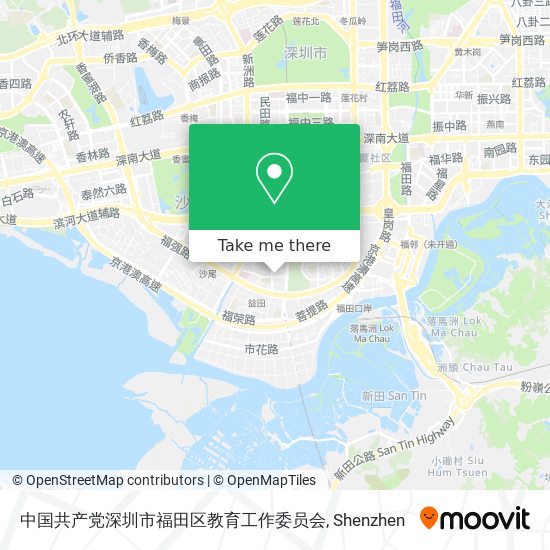 中国共产党深圳市福田区教育工作委员会 map