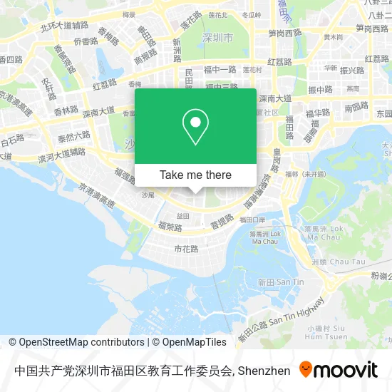 中国共产党深圳市福田区教育工作委员会 map