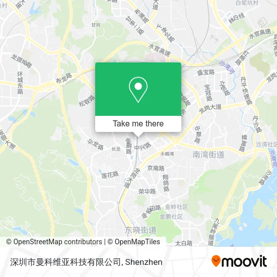 深圳市曼科维亚科技有限公司 map