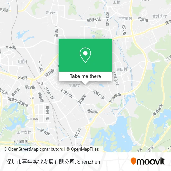 深圳市喜年实业发展有限公司 map