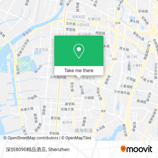 深圳8090精品酒店 map