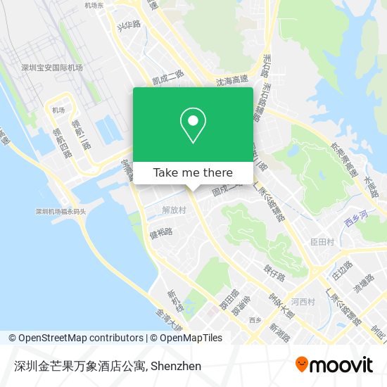 深圳金芒果万象酒店公寓 map