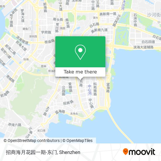 招商海月花园一期-东门 map