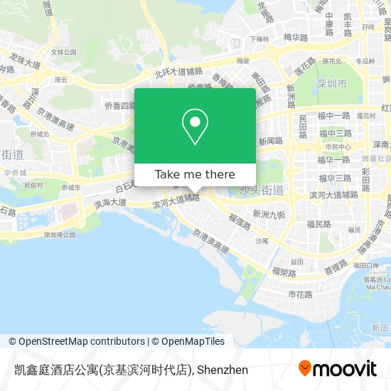 凯鑫庭酒店公寓(京基滨河时代店) map