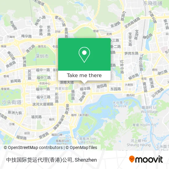 中技国际货运代理(香港)公司 map