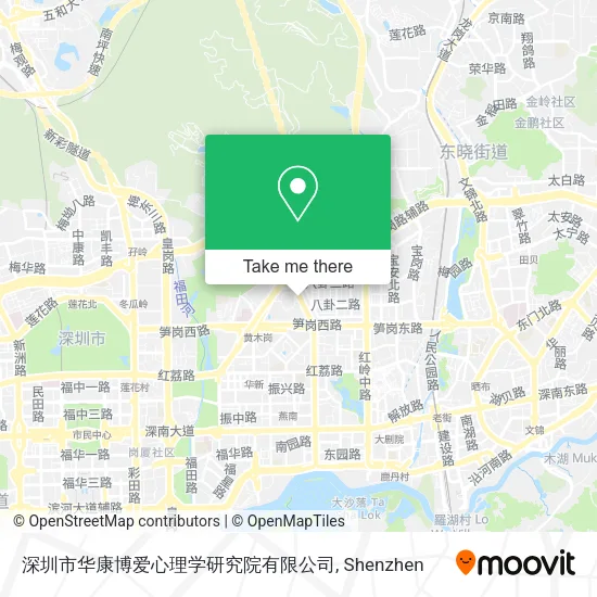 深圳市华康博爱心理学研究院有限公司 map