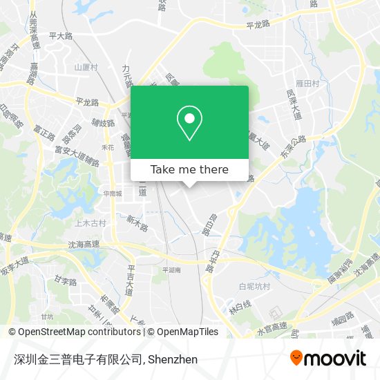 深圳金三普电子有限公司 map