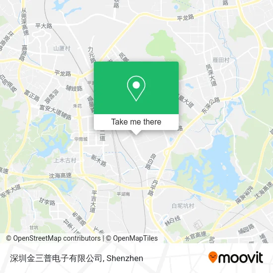 深圳金三普电子有限公司 map