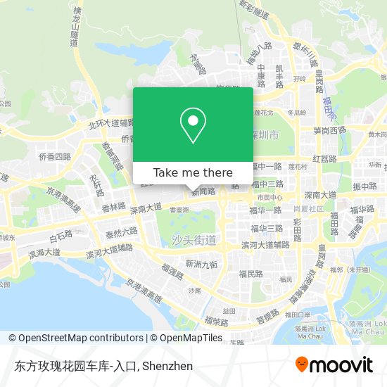 东方玫瑰花园车库-入口 map