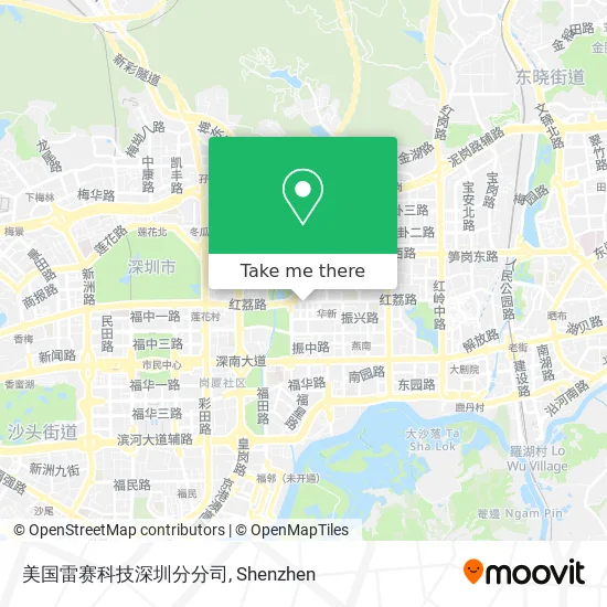 美国雷赛科技深圳分分司 map