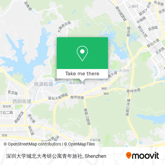 深圳大学城北大考研公寓青年旅社 map