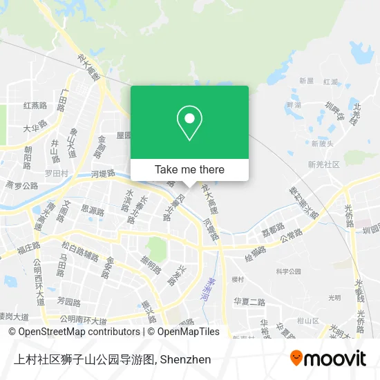 上村社区狮子山公园导游图 map