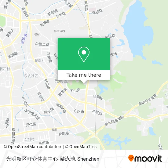 光明新区群众体育中心-游泳池 map