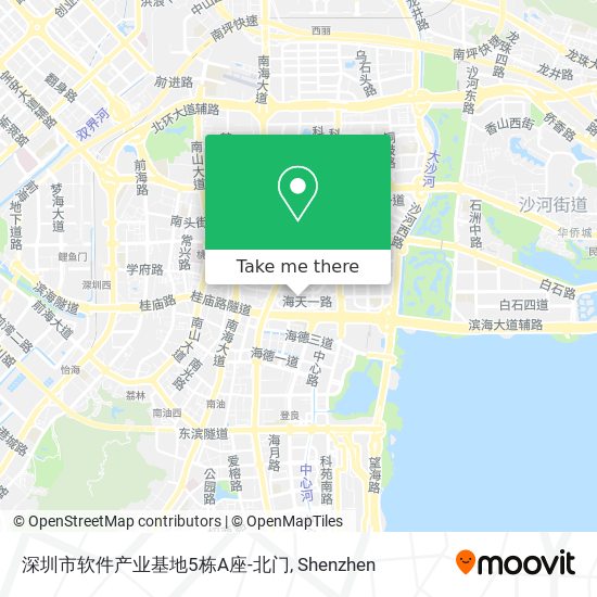 深圳市软件产业基地5栋A座-北门 map