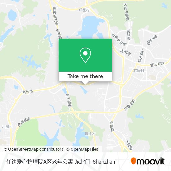 任达爱心护理院A区老年公寓-东北门 map