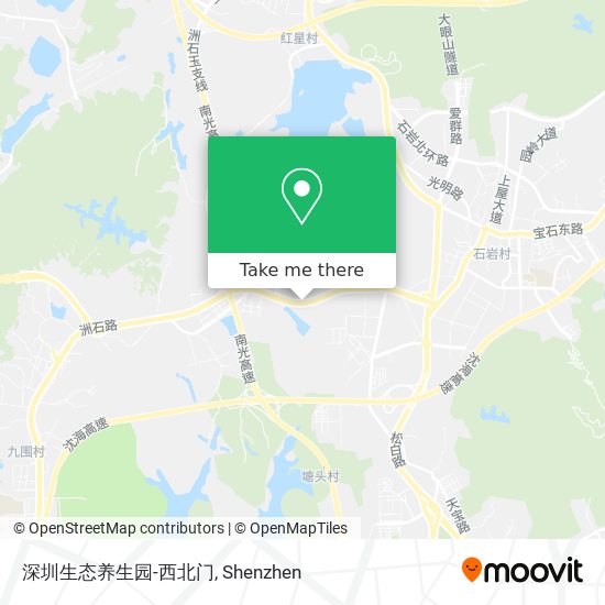 深圳生态养生园-西北门 map