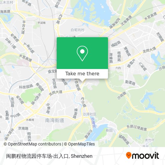 闽鹏程物流园停车场-出入口 map