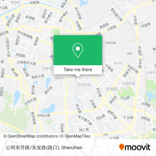 公明东升路/东发路(路口) map